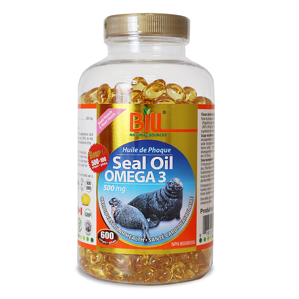BILL Natural Sources® Seal Oil Omega-3 500mg Softgels