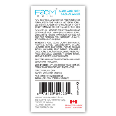 Faem Skin® Purifying Collagen Foam Cleanser 190ml