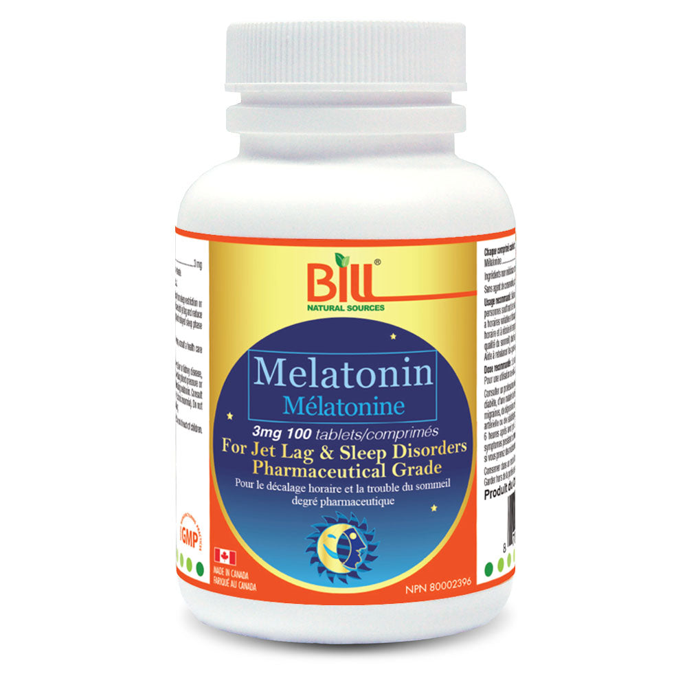 BILL Natural Sources® Melatonin 3mg 100 Tablets