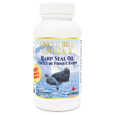 UNCLE BILL® Omega-3 Seal Oil 500mg Softgels