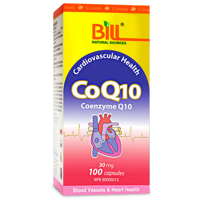 BILL Natural Sources® CoQ10 30mg 100 Capsules