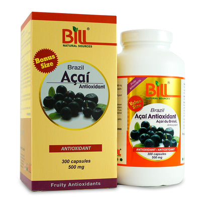 BILL Natural Sources® Brazil Açai Berry Antioxidant  500mg capsules
