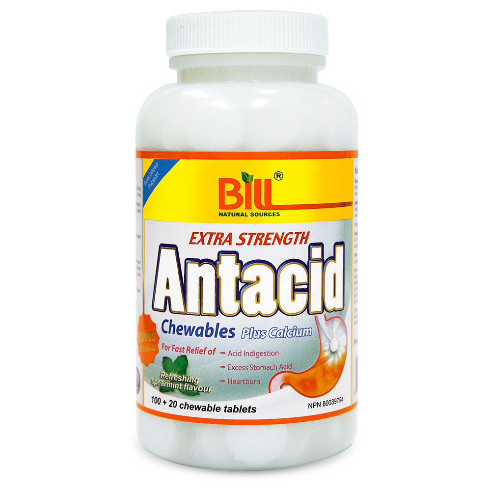BILL Natural Sources® Extra Strength Antacid Plus Calcium 120 Chewable Tablets