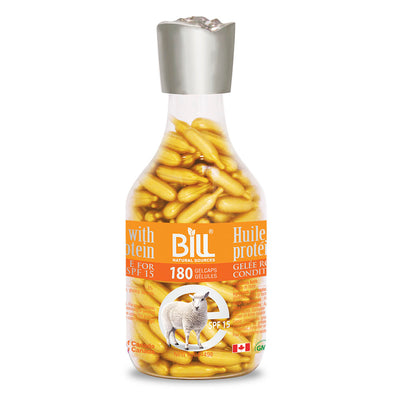 BILL Natural Sources® Facial Oil with Placenta Protein with Royal Jelly & Vitamin E SPF15 Gelcaps