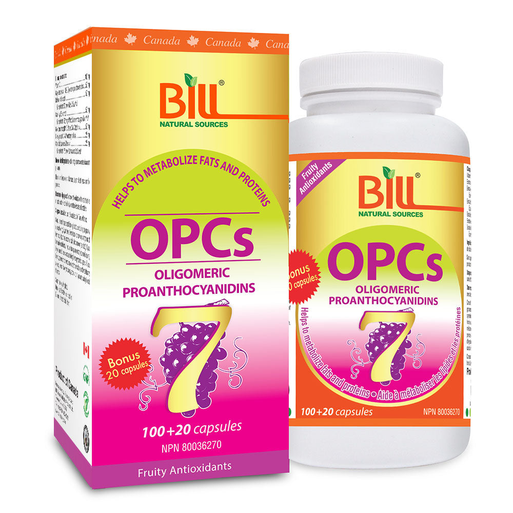 BILL Natural Sources® OPCs-7 Super Antioxidant Capsules
