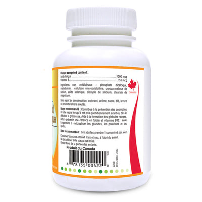 BILL Natural Sources® Folic Acid Plus Vitamin B12 120 Tablets