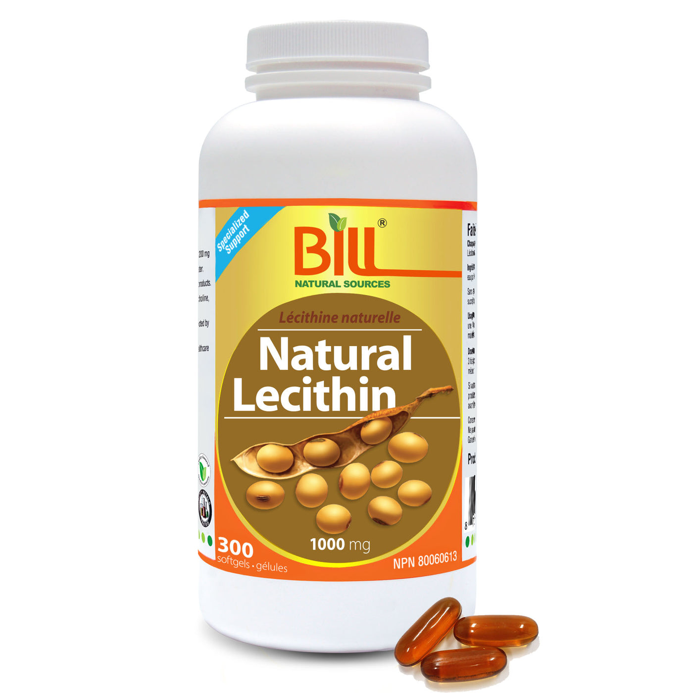 BILL Natural Sources® Natural Lecithin 1000mg Softgels