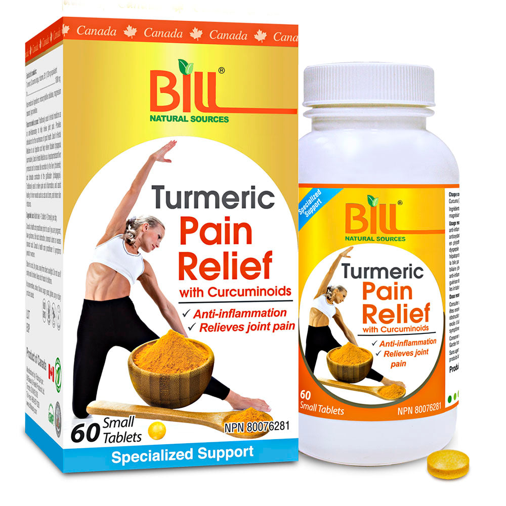 BILL Natural Sources® Pain Relief Turmeric 60 Tablets