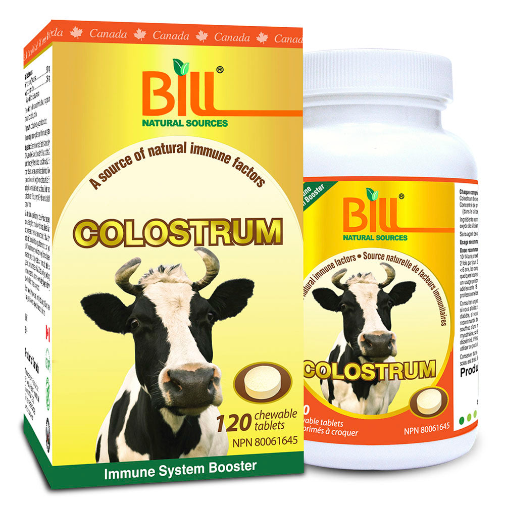 BILL Natural Sources® Colostrum 500mg Chewable Tablets