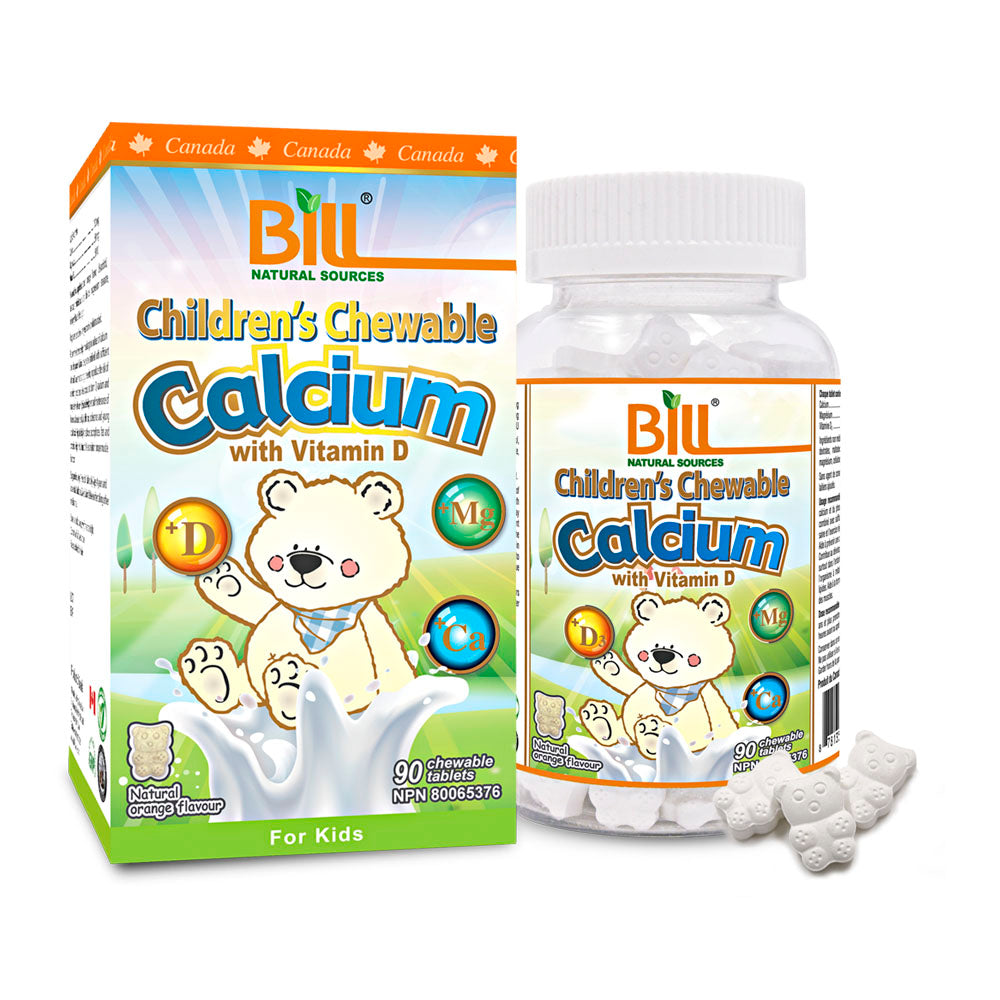 BILL Natural Sources® Children's Chewable Calcium with  Vitamin D3  90 Tablets