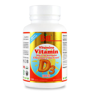 Bill Natural Sources® Vitamin D3 1000IU 120 Tablets
