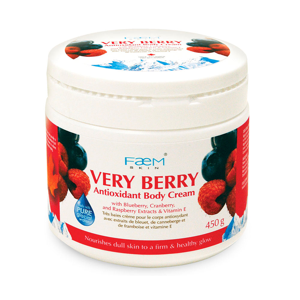 Faem Amazon Faem Skin® Very Berry Antioxidant Body Cream 450g – Bill Natural Sources®